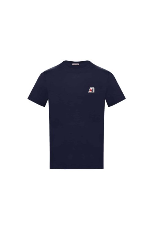 Tee-Shirt en Coton Bleu Logo