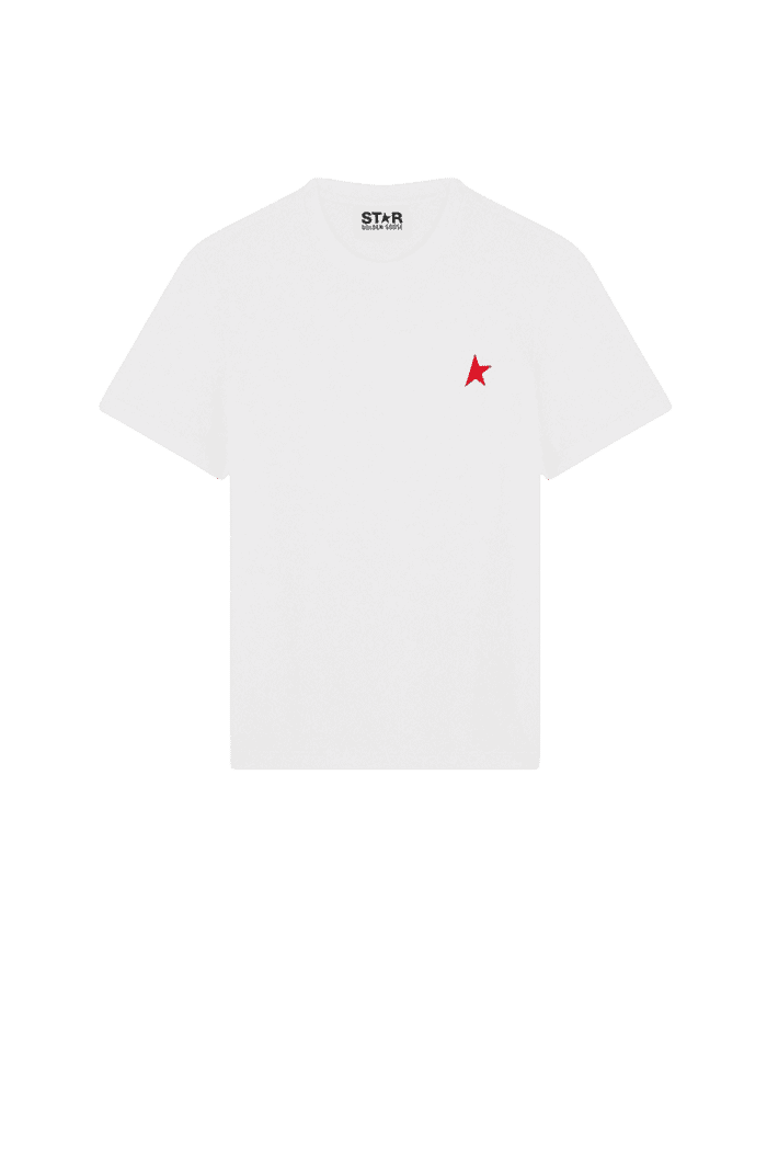 Tee-shirt Coton Blanc Étoile Rouge