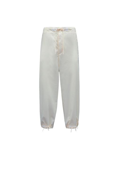 pantalon blanc casse en molleton melange