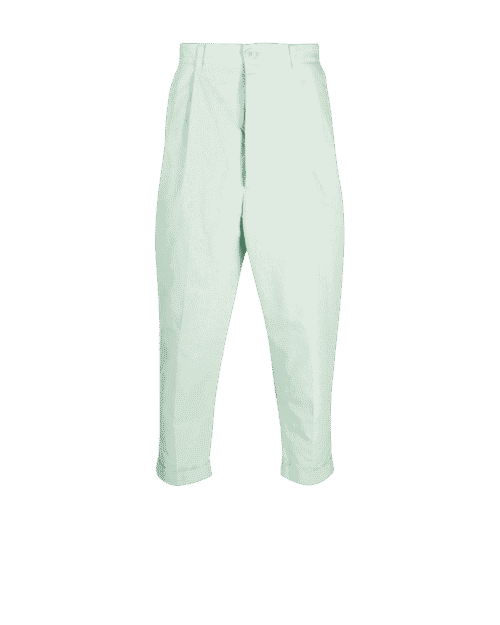 pantalon carotte vert eau