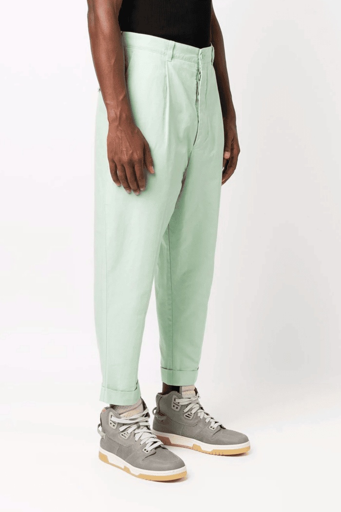 pantalon vert d'eau