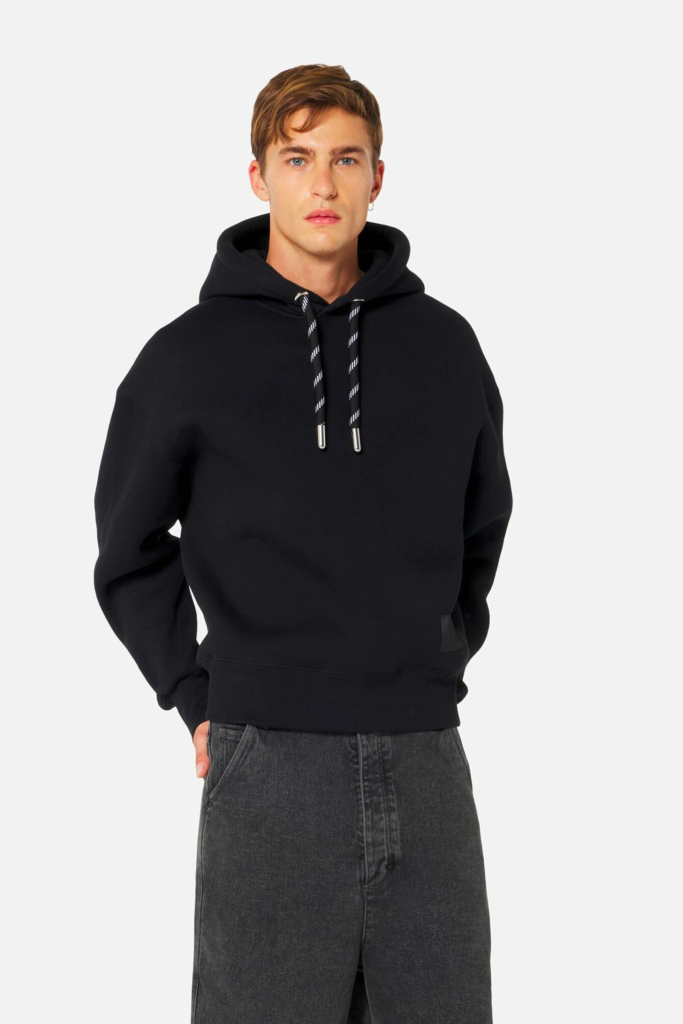 Hoodie Etiquette Ami Noir gros cordon noir Boutique Jean Gaillard