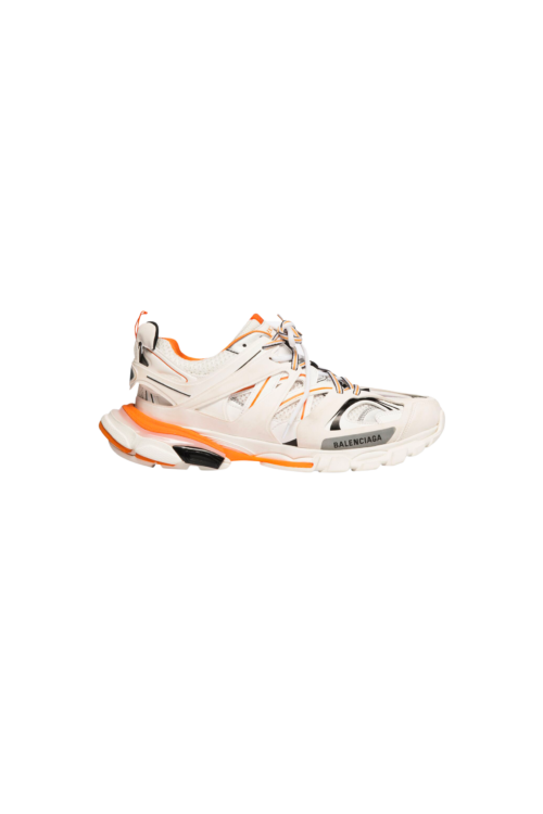 sneakers track blanc et orange 3