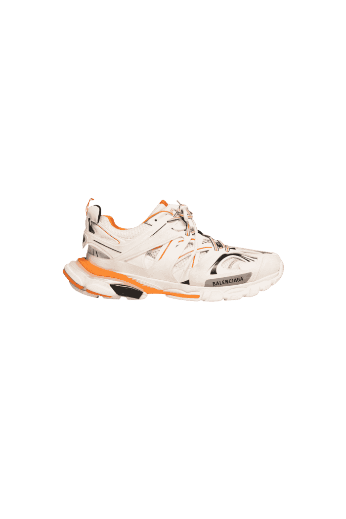 sneakers track blanc et orange 3