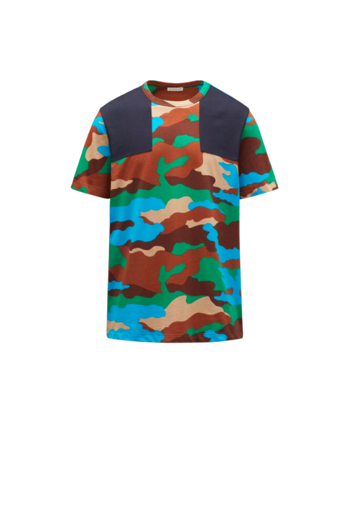 Tee-shirt Imprimé Camouflage Bleu 4