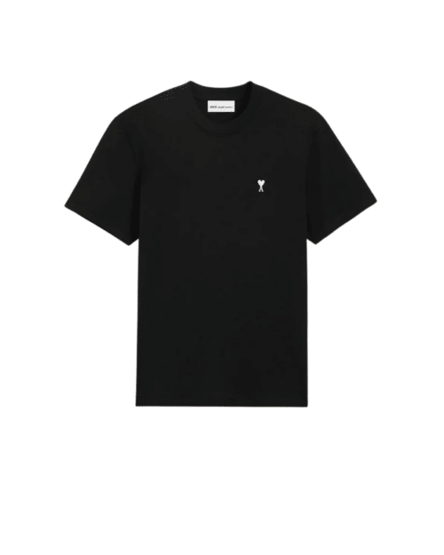 Tee-shirt Noir Logo Cœur Blanc
