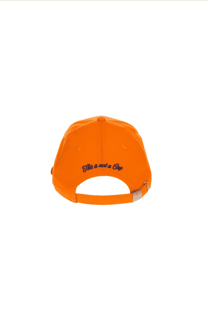 casquette pop orange logo marine