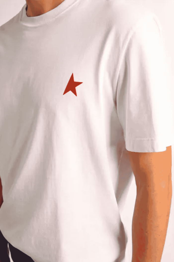 Tee-shirt Coton Blanc Étoile Rouge
