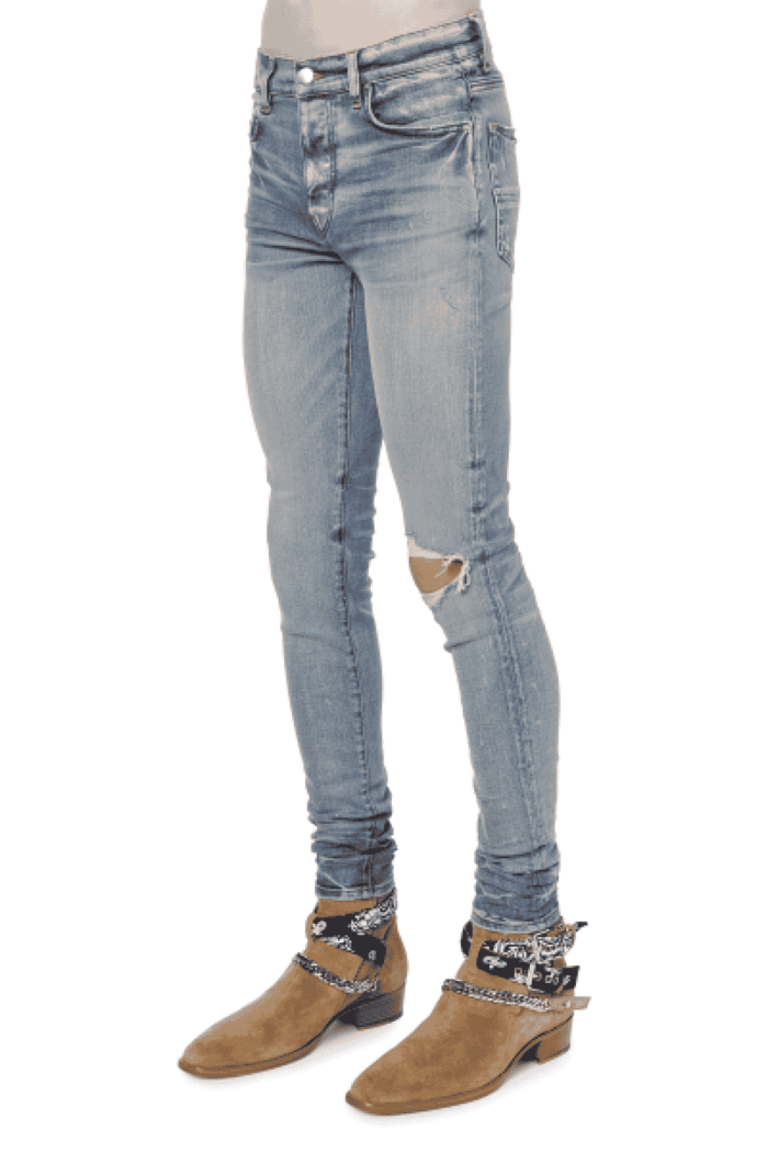 Jeans skinny denim bleu
