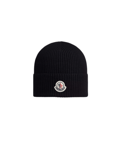 Bonnet en Coton Noir Logo
