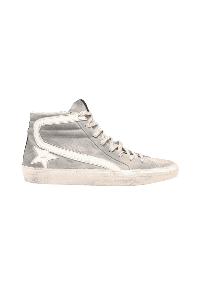 Sneakers Montantes Slide Gris Blanc