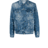 Veste en Jean à Éclaboussure Peinture