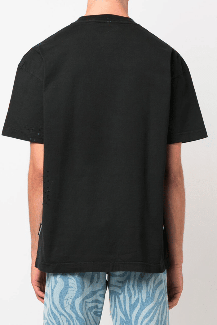 Tee-shirt Noir Logo Paillettes 4