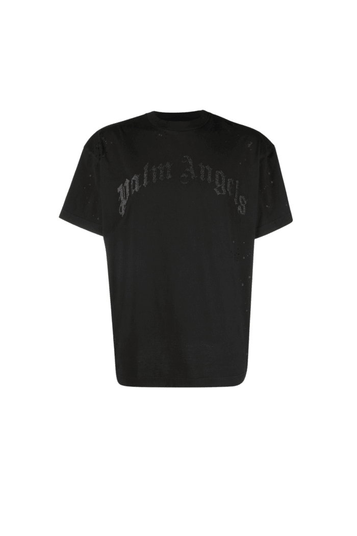 Tee-shirt Noir Logo Paillettes 5