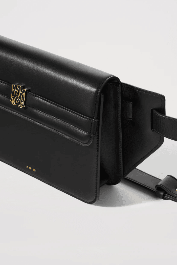 Sac Bandoulière "MA" Nappa Noir