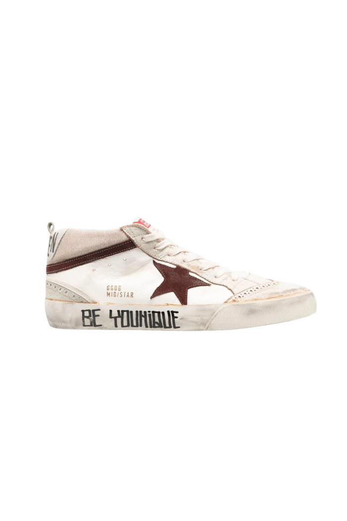 Sneakers Mid Star Blanc Cassé