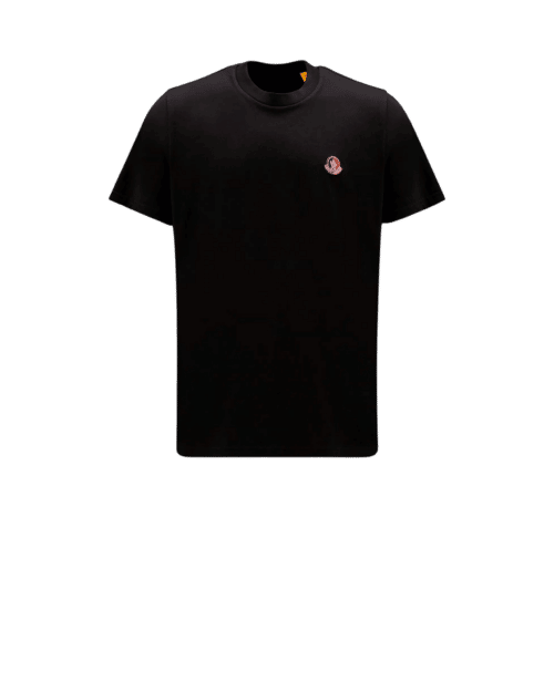 T-Shirt Noir Logo Moncler 1952