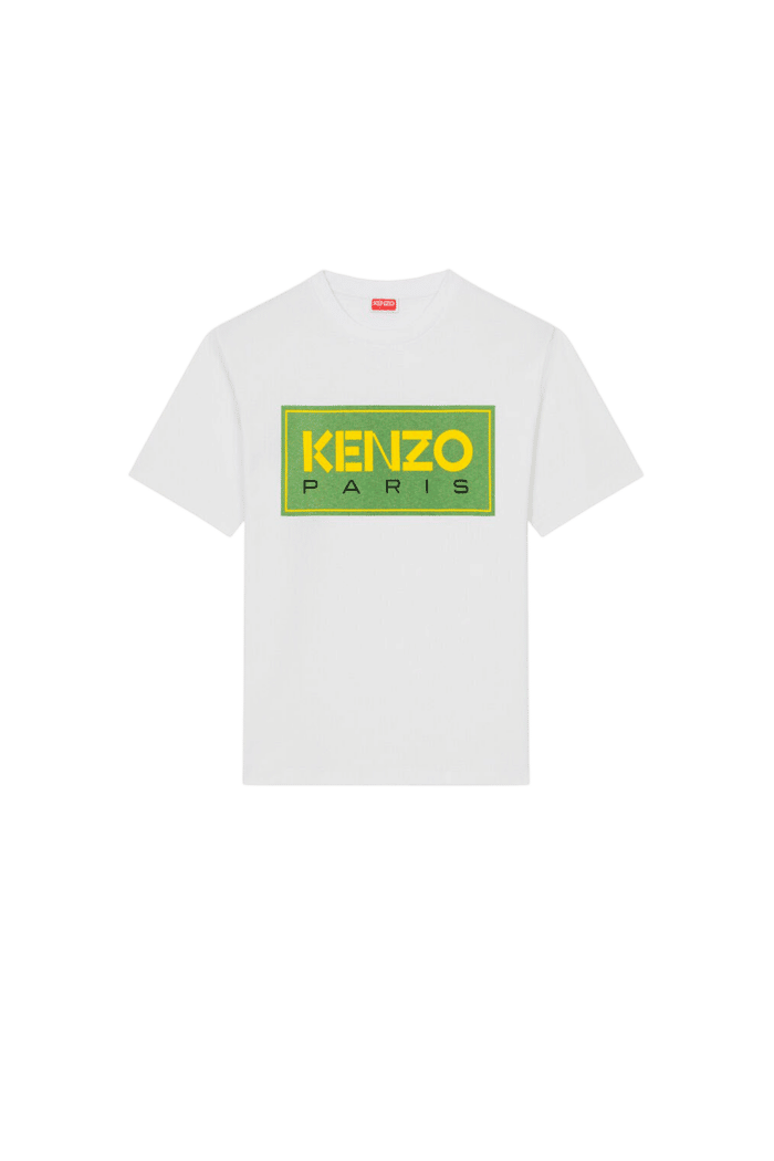 Tee-Shirt Kenzo Paris Blanc Vert 1