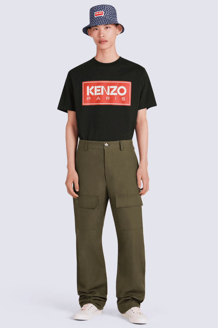 Tee-Shirt Kenzo Paris Noir Rouge 1