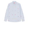 Chemise Casual A Rayures Kenzo Pixel Bleu Clair