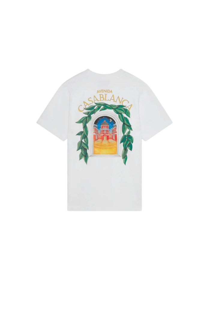 Tee-shirt Casablanca Avenida Blanc