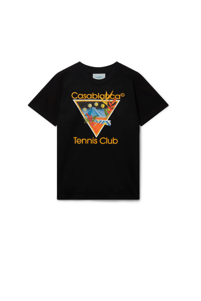 Tee-Shirt Noir Tennis Club 3