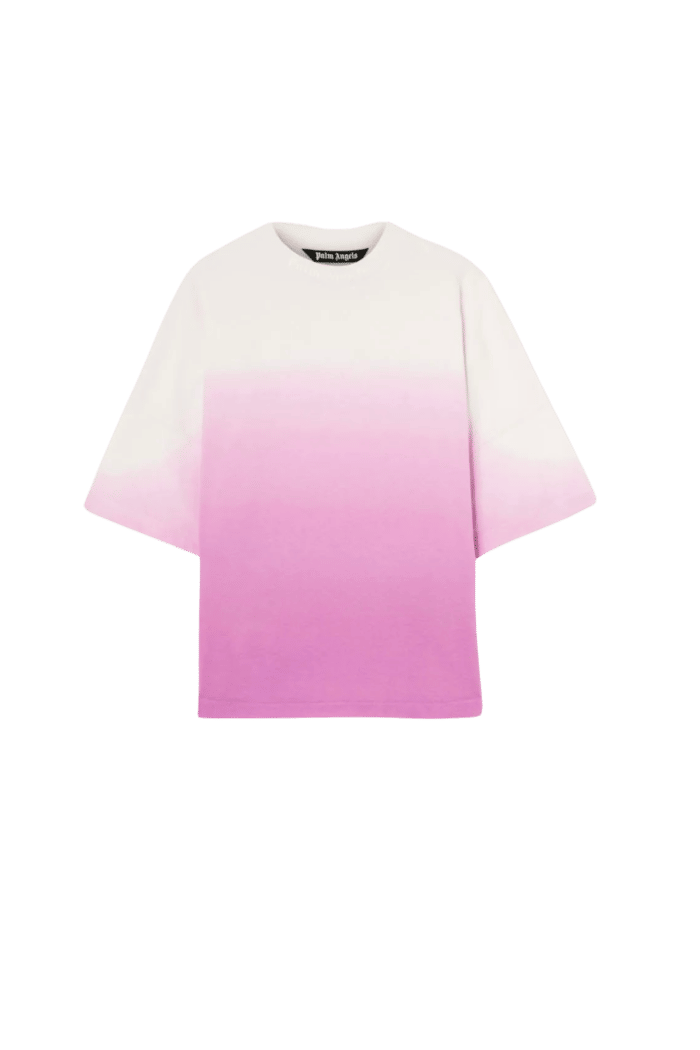 Tee-Shirt Dégradé Blanc Rose 3