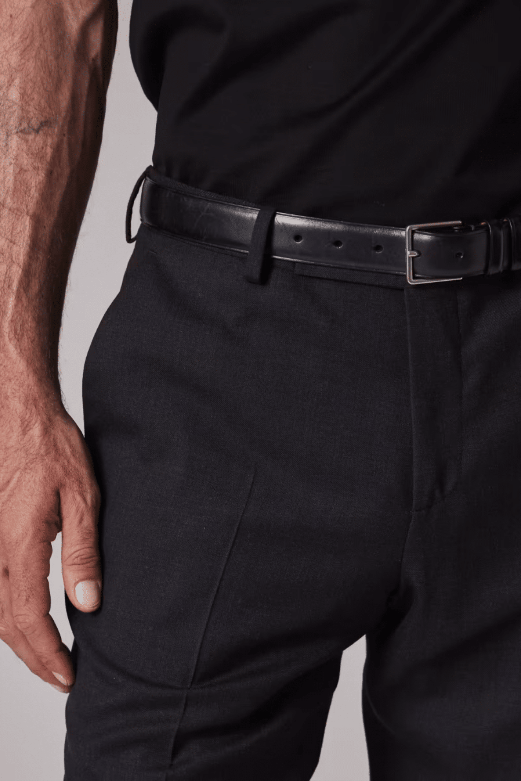 La Ceinture Classique Cuir Noir