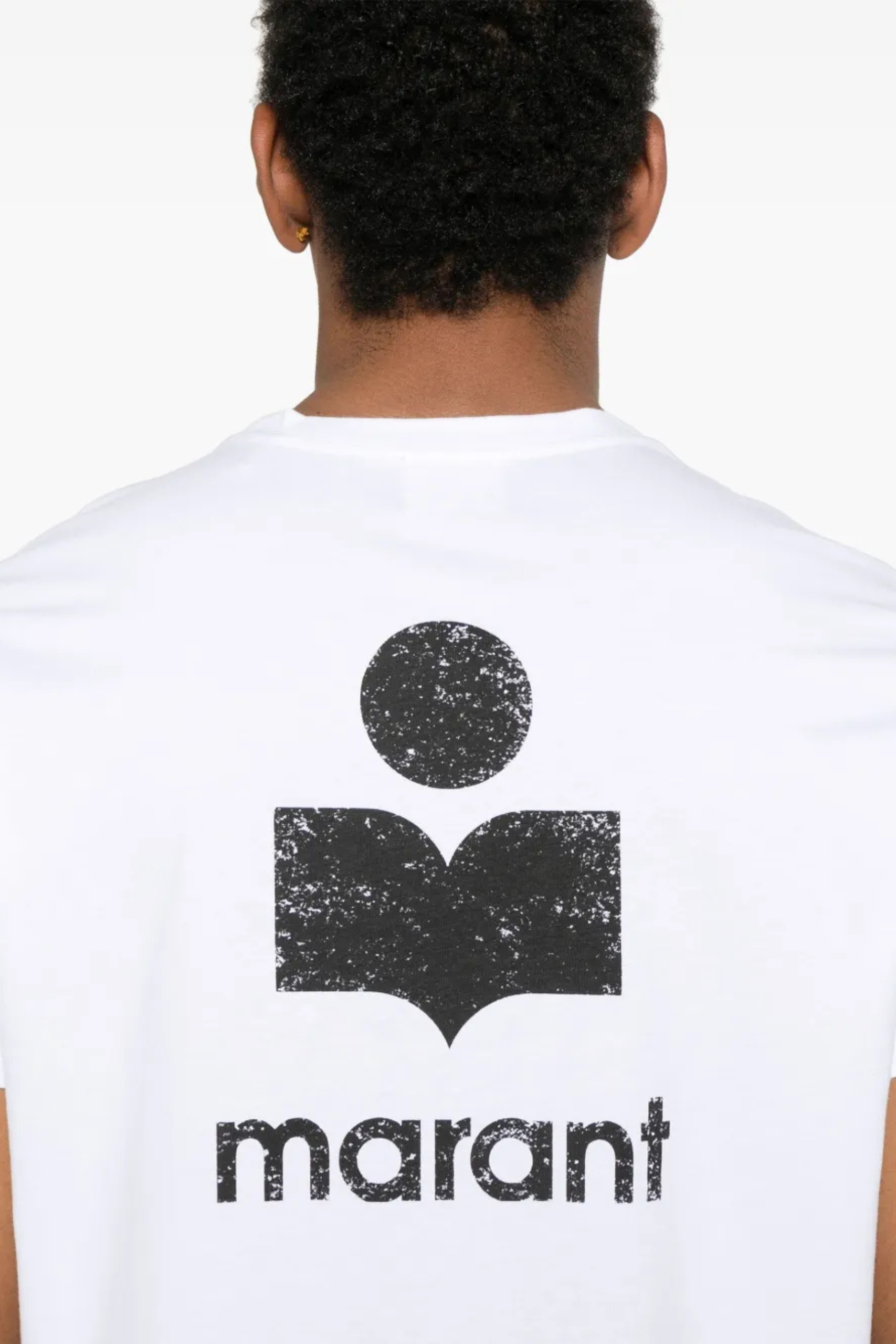 Tee-Shirt Zafferh Blanc Logo Noir