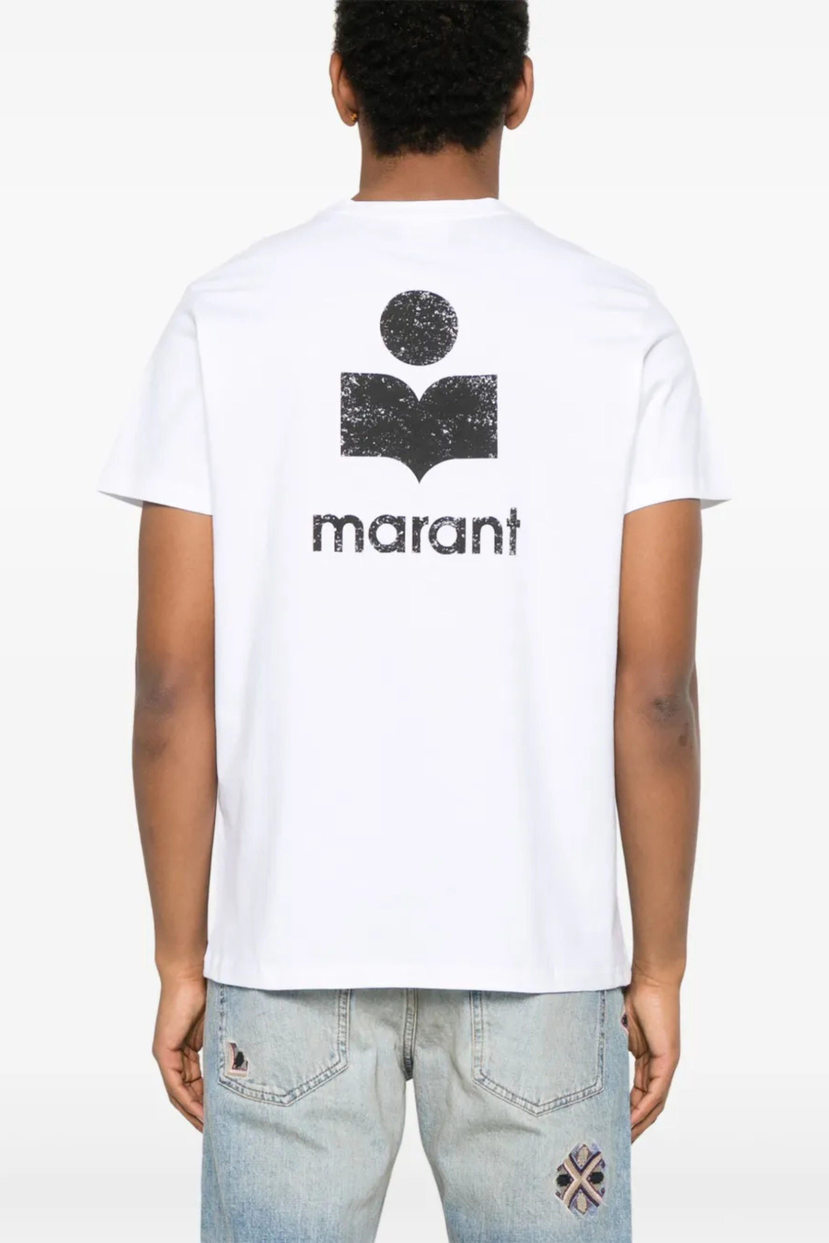 Tee-Shirt Zafferh Blanc Logo Noir