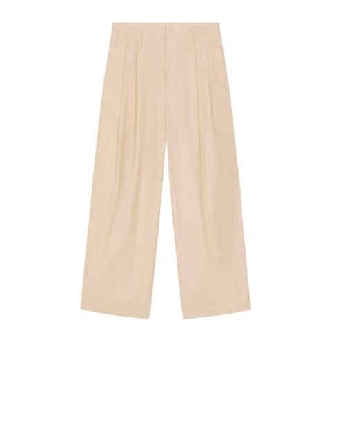 Pantalon Costume Oversize Beige