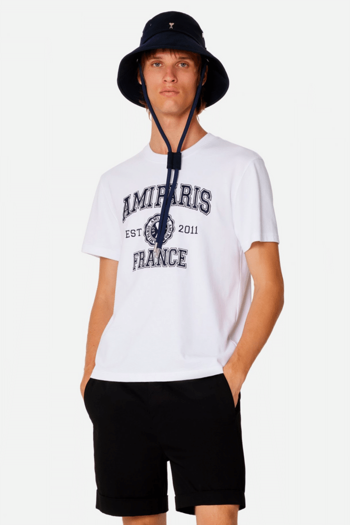 Tee-Shirt Ami Paris France Blanc 4