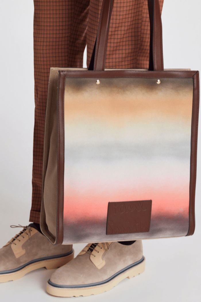 Tote Bag "Airbrush" Polyester Recyclé Marron