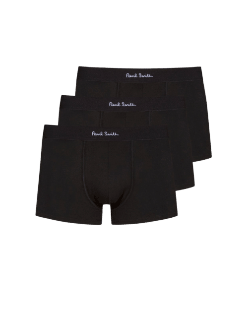 Lot De Trois Boxers Taille Basse Noir2