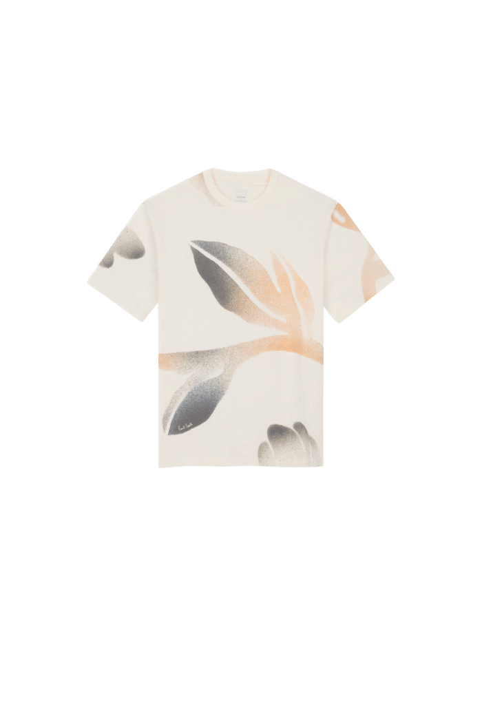 Tee-Shirt "Leaf" Blanc Cassé2