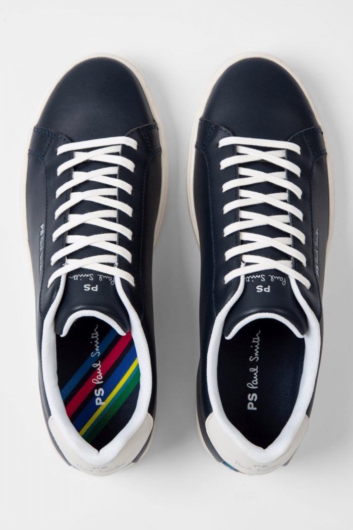 Sneakers "Rex" Cuir Bleu Marine 2