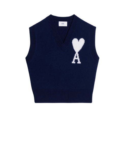 Pull Bleu Nautique Sans Manches Ami de Coeur3