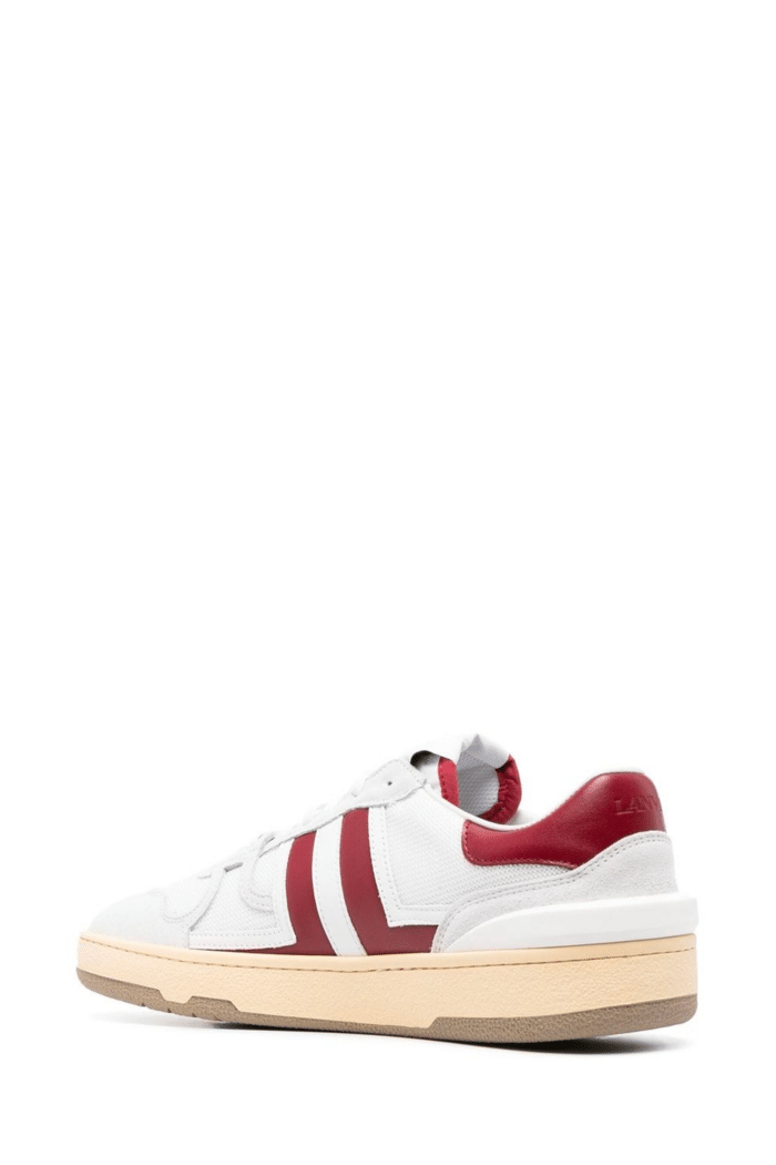 Sneakers Clay Low Top Blanc Bordeaux2