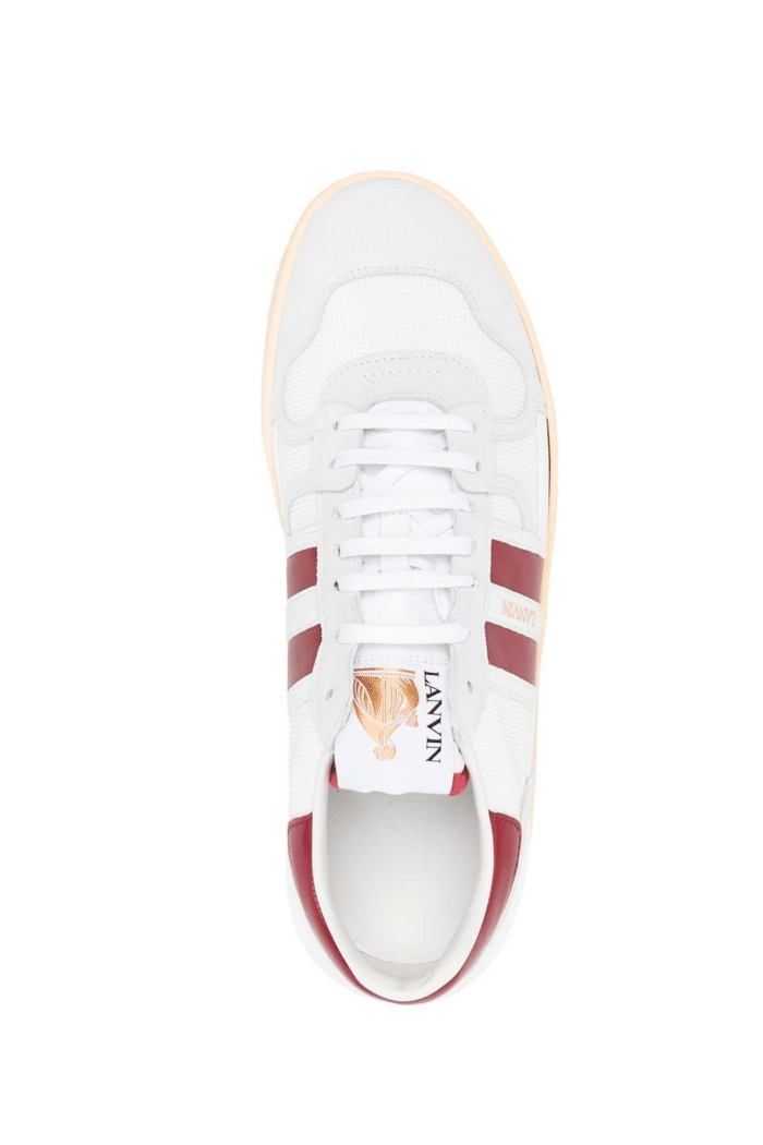 Sneakers Clay Low Top Blanc Bordeaux3