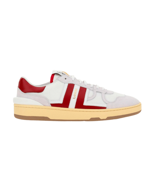 Sneakers Clay Low Top Blanc Bordeaux4