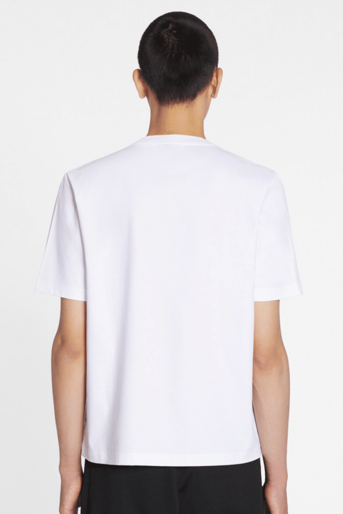 Tee-Shirt Lanvin Curb Blanc Vert3