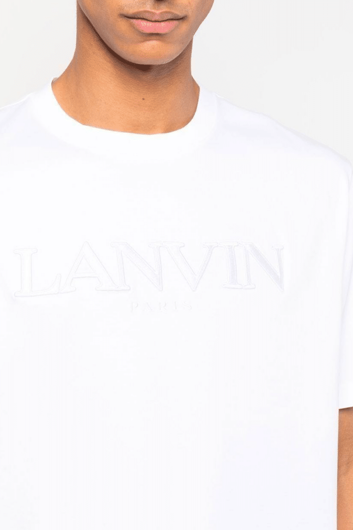 Tee-Shirt Blanc Brodé Lanvin Paris2