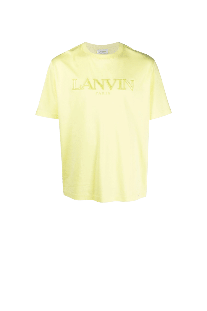 Tee-Shirt Jaune Citron Brodé Lanvin Paris3