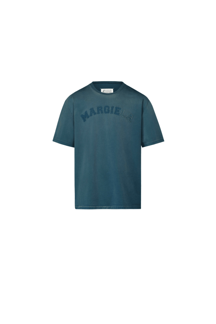 Tee-Shirt Jersey Épais Logo Bleu