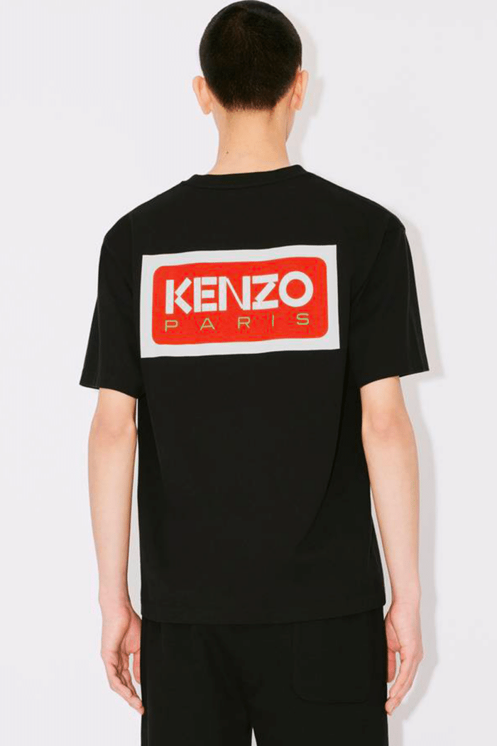 Tee-shirt Noir Logo Kenzo Paris 2