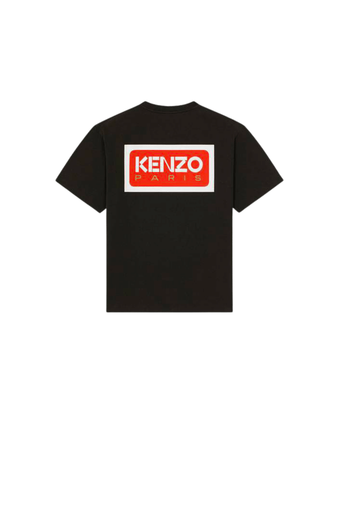 Tee-shirt Noir Logo Kenzo Paris 4
