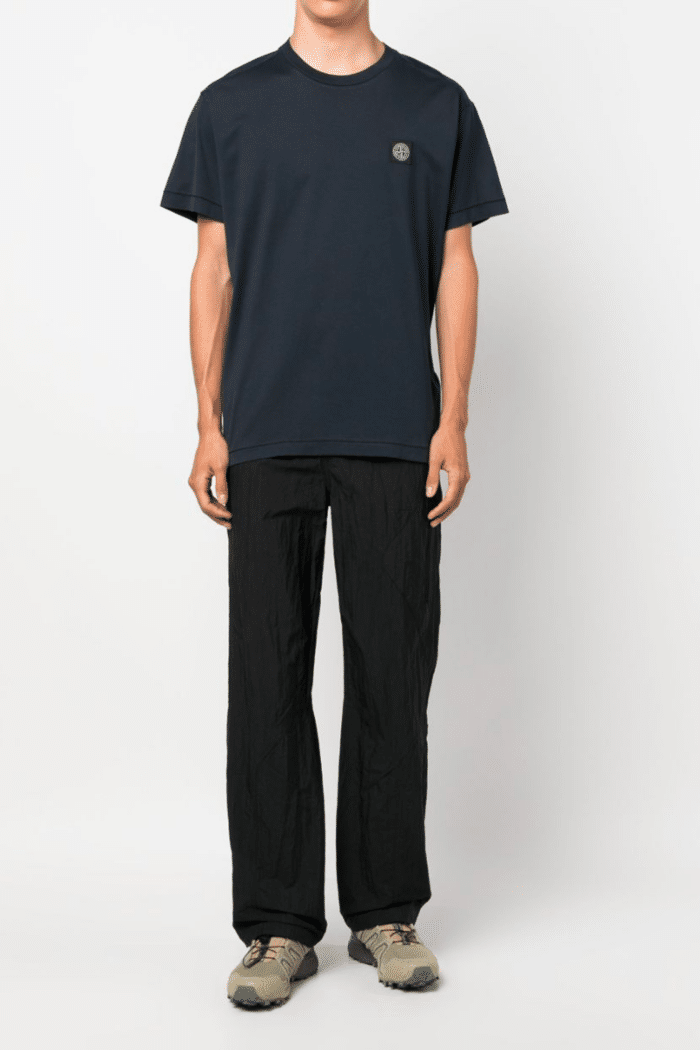 Tee-Shirt Jersey Coton Bleu Marine4