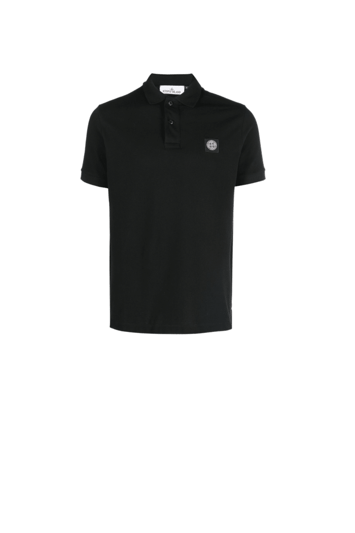Polo Coton Stretch Noir