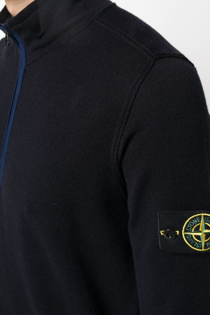 Sweatshirt Zippé Compass Bleu 1