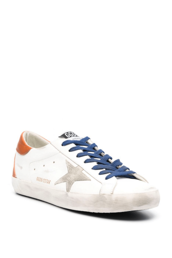 Sneakers Super-Star Blanc Marron Bleu 4